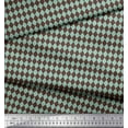 thumbnail image 2 of Soimoi Brown Cotton Cambric Fabric Diamond Geometric Print Fabric by the Yard 56 Inch Wide, 2 of 3