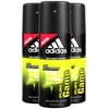 Adidas Male Personal Care Pure Game Body Spray, 5 Fluid Ounce (Pack of 3)