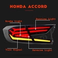 thumbnail image 3 of Inginuity Time LED Tail Lights For Honda Accord 2018 2019 2020 2021 2022 Start Up Animation Sequential Rear Lamps, 3 of 7