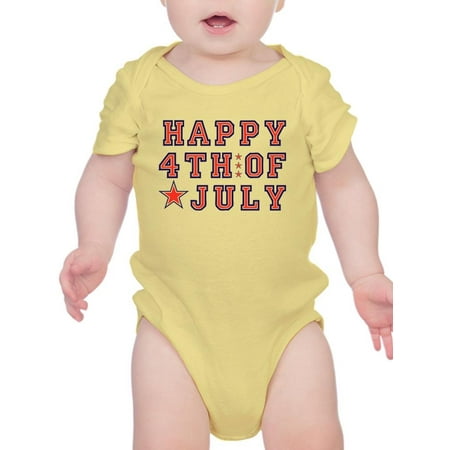 

Happy July 4Th! Bodysuit Infant -Image by Shutterstock 12 Months