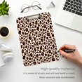 thumbnail image 4 of FMSHPON Houndstooth PatternLeopard Print Clipboard Hardboard Wood Nursing Clip Board and Pull for Standard A4 Letter 13x9 inches, 4 of 7