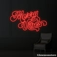 thumbnail image 2 of Glowneon Merry Vibes Neon Sign, Merry Vibes LED Sign, Merry Christmas LED Light, Christmas Decor, 2 of 5