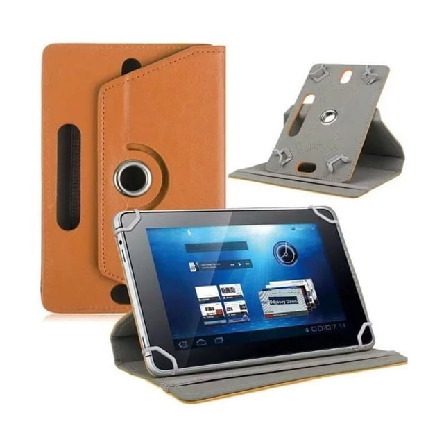 Étui Universel pour Tablette, Étui de Protection avec Support pour Tablette à Écran Tactile de 9 10 10,1 Pouces, avec Rotation à 360° Café 10 Pouces