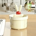 thumbnail image 4 of Hanging Kitchen Sink Strainer, Kitchen Rabbit Sink Filter Basket, Anti-Clog Food Waste Catcher for Sink, Multifunctional Strainer Basket for Vegetables Beige 2.95x1.96 In (1Pcs), 4 of 4