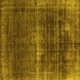 thumbnail image 1 of Ahgly Company Indoor Square Oriental Yellow Industrial Area Rugs, 3' Square, 1 of 4