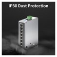 thumbnail image 4 of 5 Port 8 Port 100M Industrial Ethernet Switch 100Base-T DIN Rail Wall Mounted Aluminium Alloy Shell TL-SF1005 TL-SF1008 ,Security, 4 of 8