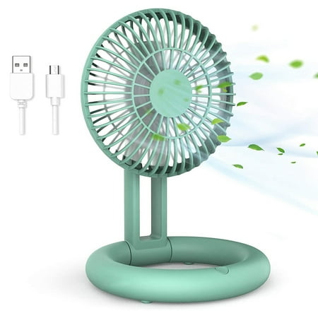 

Wireless Fans Adjustable Desktop Fans USB Rechargeable Table Green