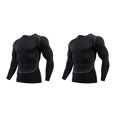 thumbnail image 3 of Minnieouse Ropa interior térmica para hombre, medias elásticas de secado rápido, ropa deportiva de compresión cálida para correr, Fitness, Nuevo estilo, XXXL 2piezas, 3 of 6