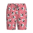 thumbnail image 3 of Picia French Bulldog Face Pajama Shorts for Men, Men's Pajama Bottoms, Sleepwear,Short Pajama Pants-3X-Large, 3 of 9