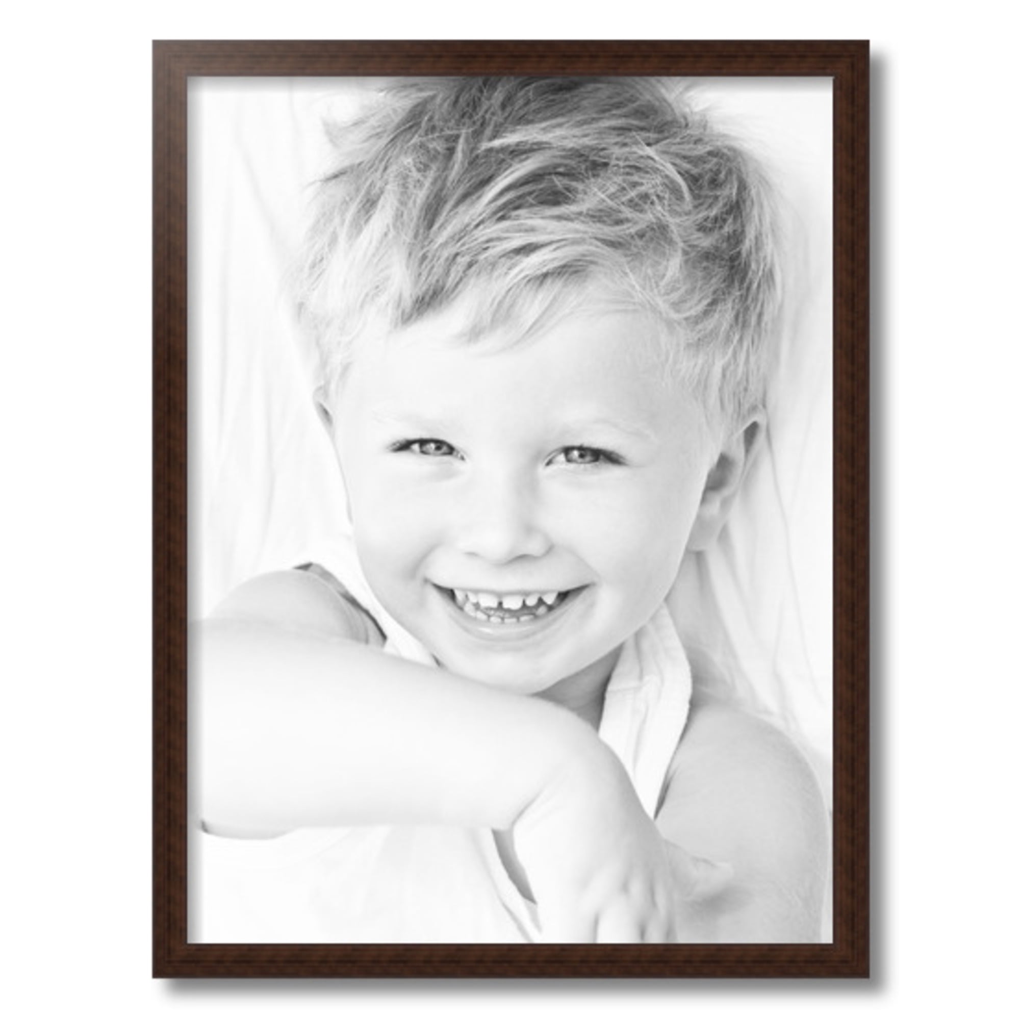 ArtToFrames 18" x 24" Walnut Picture Frame, 18x24 inch Brown Wood Poster Frame (WOM-4094), 1 Pack