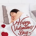 thumbnail image 3 of Panxico Couverture Imprimée Enveloppe de la Saint-Valentin Couverture en Flanelle Couverture de Climatisation Couverture Rembourrée Couverture de Sieste, 3 of 3