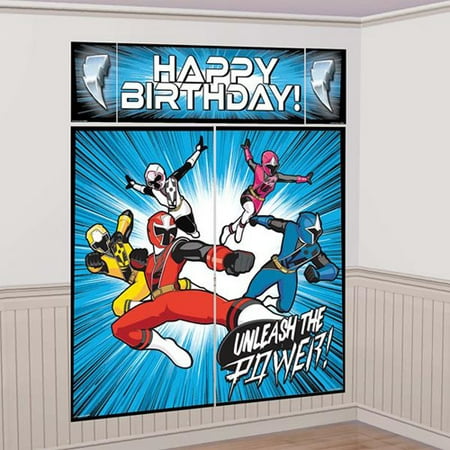 Power Rangers 'Ninja Steel' Wall Poster Decorating Kit (5pc)
