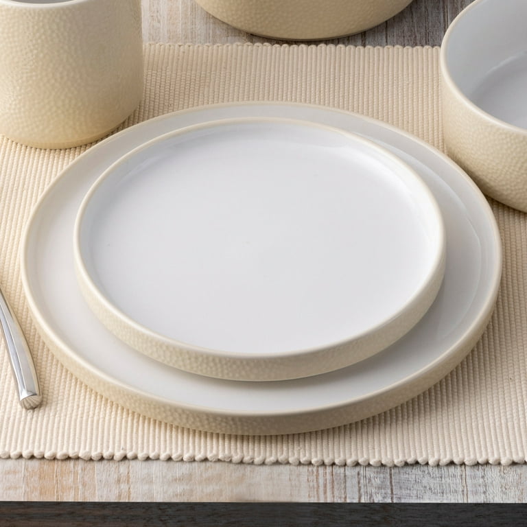 Noritake ColorTex Stone Ivory Set of Stax Dinner Plates
