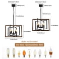 thumbnail image 6 of XHSESA Farmhouse Lantern Chandelier 5-Light Rustic Industrial Pendant Light, 6 of 9