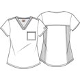 thumbnail image 5 of Dickies Balance Scrubs Top for Women V-Neck DK812, XS, Ciel Blue, 5 of 7