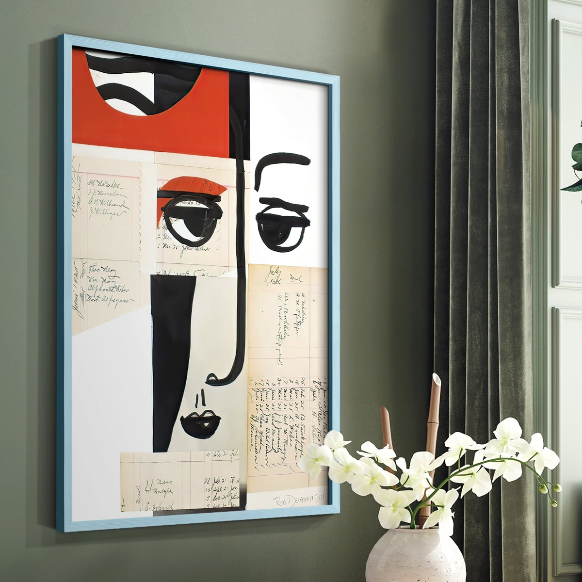 Faces of A Century III in Paper Solid Wood 11 x 14 Framed Print