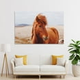 thumbnail image 4 of Wild Icelandic Brown Horse Canvas Art Poster And Wall Art Picture Print Modern Family Bedroom Decor Posters,Unframe-style,08x12inch(20x30cm), 4 of 8