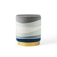 thumbnail image 3 of Modway Ribbon Round Performance Velvet Ottoman in Multicolored, 3 of 7