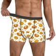 thumbnail image 2 of Kdxio Men's Boxer Briefs with Pumpkin Maple Leaves Print - Comfortable and Breathable Underwear for Everyday Wear, 2 of 7