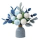 thumbnail image 4 of Flores artificiales, planta artificial de interior, azul mediterráneo, 4 of 4