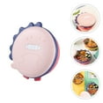 thumbnail image 1 of OUNONA Kids Divided Plate Pink Round with Divided Sections Suction Plate 1Set, 1 of 3
