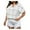 White, variant on Otvok Plus Size Tops for Womens Spring Summer Plaid Print V-Neck Short-Sleeve Casual Shirt