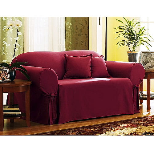 Mainstays Cotton Duck Loveseat Slipcover