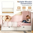 thumbnail image 5 of Bellemave Twin Size Montessori Bed with Storage Drawers, Wooden House Bed with Headboard, Twin Platform Bed Frame with Roof for Kids, No Box Spring Needed, White, 5 of 10