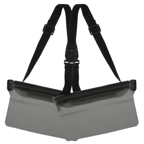 GOOHOCHY  2 Pcs Waterproof Fanny Pack Cellphone Bag Mobile Pouch Black