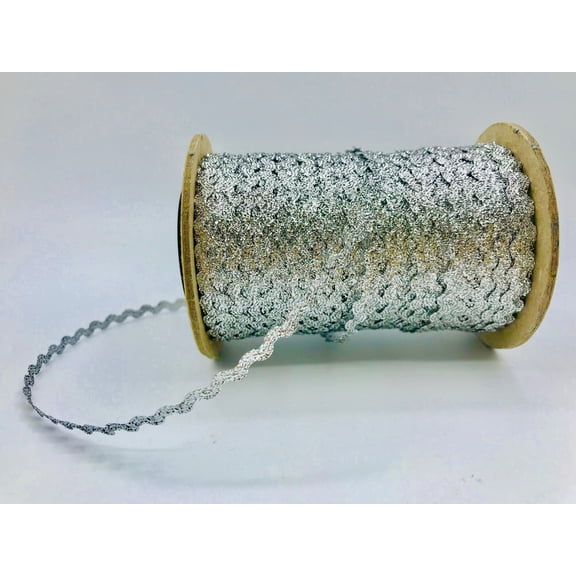 Trimplace Silver 3/16" Metallic RIC Rac - 24 Yards