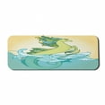 thumbnail image 1 of Animal Computer Mouse Pad, Abstract Japanese Hippocampus Fin in the Water Waves Artwork Pastel Colored Print, Rectangle Non-Slip Rubber Mousepad Large, 31" x 12" Gaming Size, Green Blue, by Ambesonne, 1 of 2