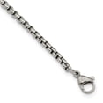 thumbnail image 2 of White Stainless Steel necklace Red Carbon Fiber Men's 20 in 21 mm, 2 of 3