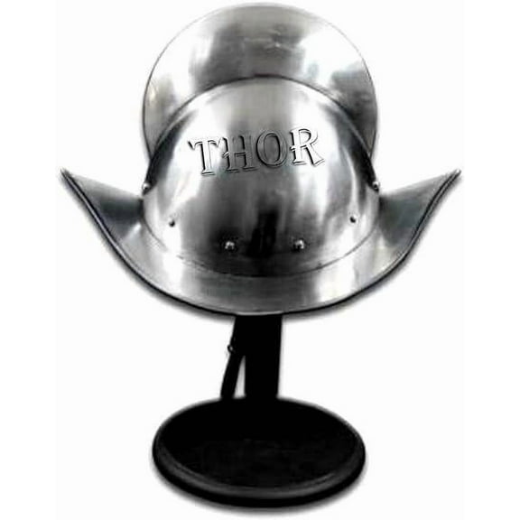 THOR INSTRUMENTS Medieval Knight Spanish Morion Helmet Full Usable With Stand Rustic Vintage Home Decor Gifts