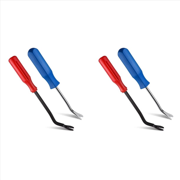 Herramienta para Quitar Clavos de Grapas de Tapicería, 4 Piezas Herramienta para Quitar Clavos de Acero para Quitar Grapas en Muebles Caja de Madera