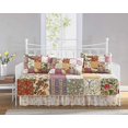 thumbnail image 1 of Delaney 5-Piece Floral Patchwork Daybed Cover Set, Pre-Washed 100% Cotton Quilt Coverlet Set, Daybed Size, 1 of 5