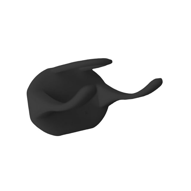 Gancho de sombrero para organizador de sombreros de pared multifuncional, sin taladro, bufanda, sombrero, perchas para sombreros, bolsa resistente, ro Negro