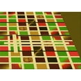 thumbnail image 1 of Ahgly Company Tapis Rectangulaire Lavable en Machine Intérieur Vert Transitionnel, 4 Pieds x 6 Pieds, 1 of 7