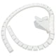 thumbnail image 3 of Organizador de cables en espiral, tubo de enrollado abierto con clip, 10 metros, blanco, diámetro 16 mm, 3 of 14