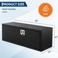 thumbnail image 3 of GloryStar Heavy Duty Waterproof Steel Truck Tool Box, Lockable Underbody Chest with Low-Profile Design for Secure Storage in Trucks, RVs, and Trailers, 3 of 10
