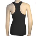 thumbnail image 2 of Women's Seamless Racerback Tank Top Stretch Sleeveless Basic Cami Sports Black, 2 of 4