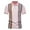 Pink, variant on MIUOWANP Men's Short Sleeve Shirt Dressy Simplicity Color Blocking Business Casual Lapel Button T-Shirt Size M(6)Khaki