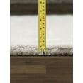 thumbnail image 4 of Pasargad Home Edgy 5' x 8' Hand-Tufted Silk and Wool Ivory Rug, For Indoor Space and all Age of Group, 4 of 5