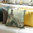 thumbnail image 3 of BCIIG Kawaii Wildlife Pack  Throw Pillow Covers   Woodland Pillow Covers for Children Elk Deer Rabbit Hedgehog Watercolor Printing Artwork Cushion Covers Wild Animals Cushion Cases 22x22in, 3 of 5