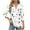 White Tops for Women_d, variant on CYMMPU Women's Floral Printed 3/4 Length Sleeve Summer Fall Swing Shirts V-Neck Vintage Elegant Blouse Tunic Tops Business Work Blouses to Wear with Leggings 2025 Clothes Red L