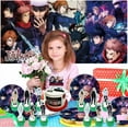 thumbnail image 3 of Jujutsu Kaisen Birthday Party Supplies Balloons Paper Plates Decoration Cake Topper Decor Tableware Banner Backdrop, 3 of 7