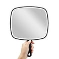 thumbnail image 1 of Hand Mirror, Extra Large Black Handheld Mirror With Handle, 9" W X 12.4" L, 1 of 9