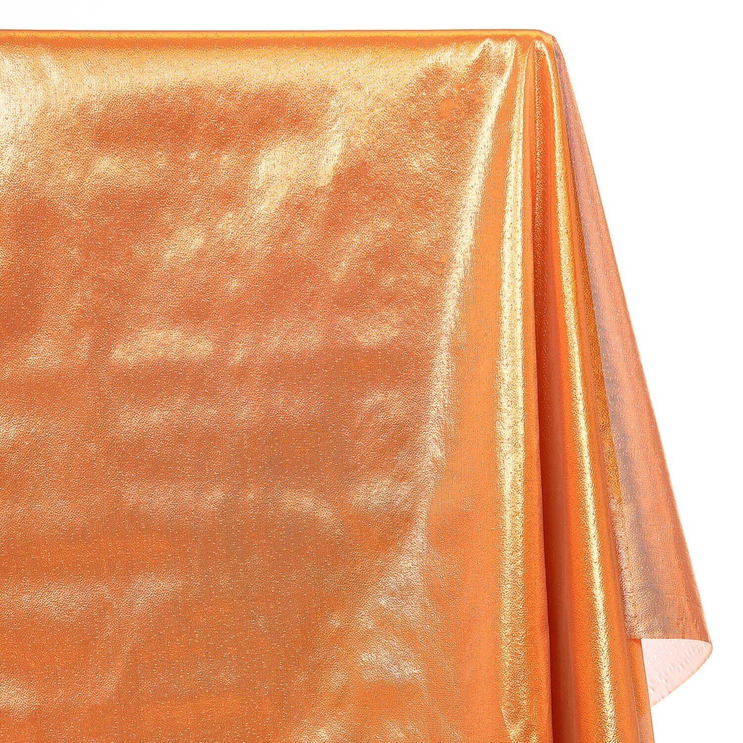 Tissue Lame Fabric Shiny 44'' Wide Craft Decoration Costume Design By the yard (Copper)