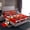Red Black, variant on Feelyou Cartoon Nutcracker Kids Bed Sheets, Merry Christmas King Sheets, Black Red Buffalo Sheet Set, Luxury Bedroom Decor, 4 Pieces