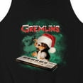 thumbnail image 3 of Gremlins - Holiday Gizmo Plays Keyboard - Men's Jersey Tank Top, 3 of 5