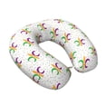thumbnail image 2 of KLL Mardi Gras Carnival1 Pattern Memory Foam Cervical Neck Pillow Versatile U-Shaped Pillows for Home/Office/Camping/Travelling/Soft Washable Cover, 2 of 8